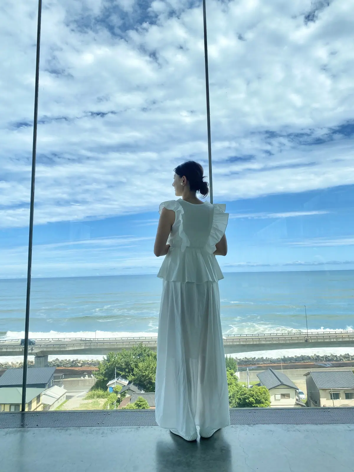 太平洋と水平線…海の見える駅への画像_3