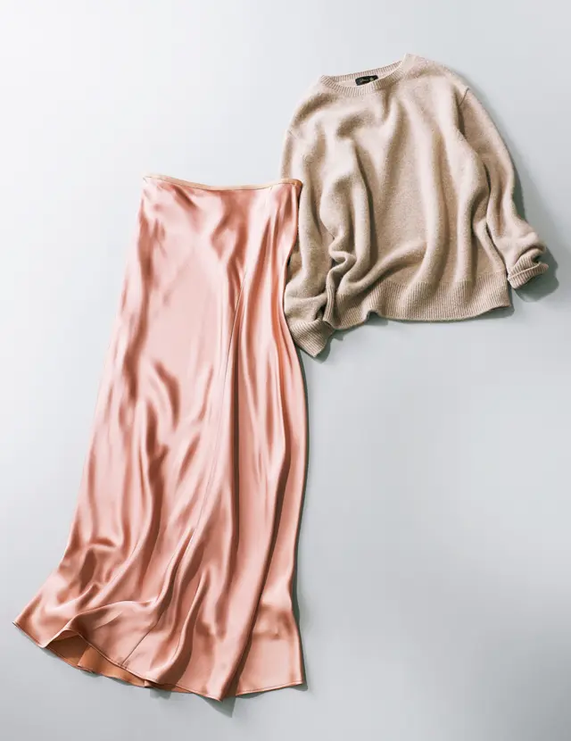 スカート派のベストなワンツーコーデ