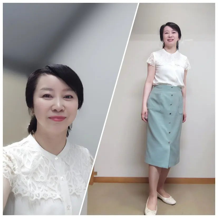 7月前半。アラフィフ秘書お仕事毎日服の画像_4