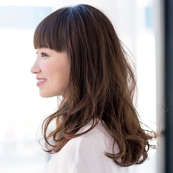 ロングヘア　サイド