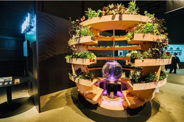 パナソニックセンター東京「AkeruE(アケルエ)」「アクアポニックス」展示イメージ