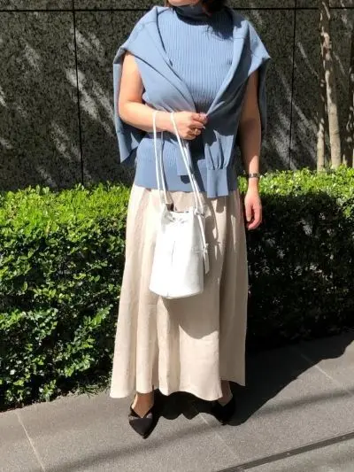  E by eclat リネンマキシスカート ￥18,700