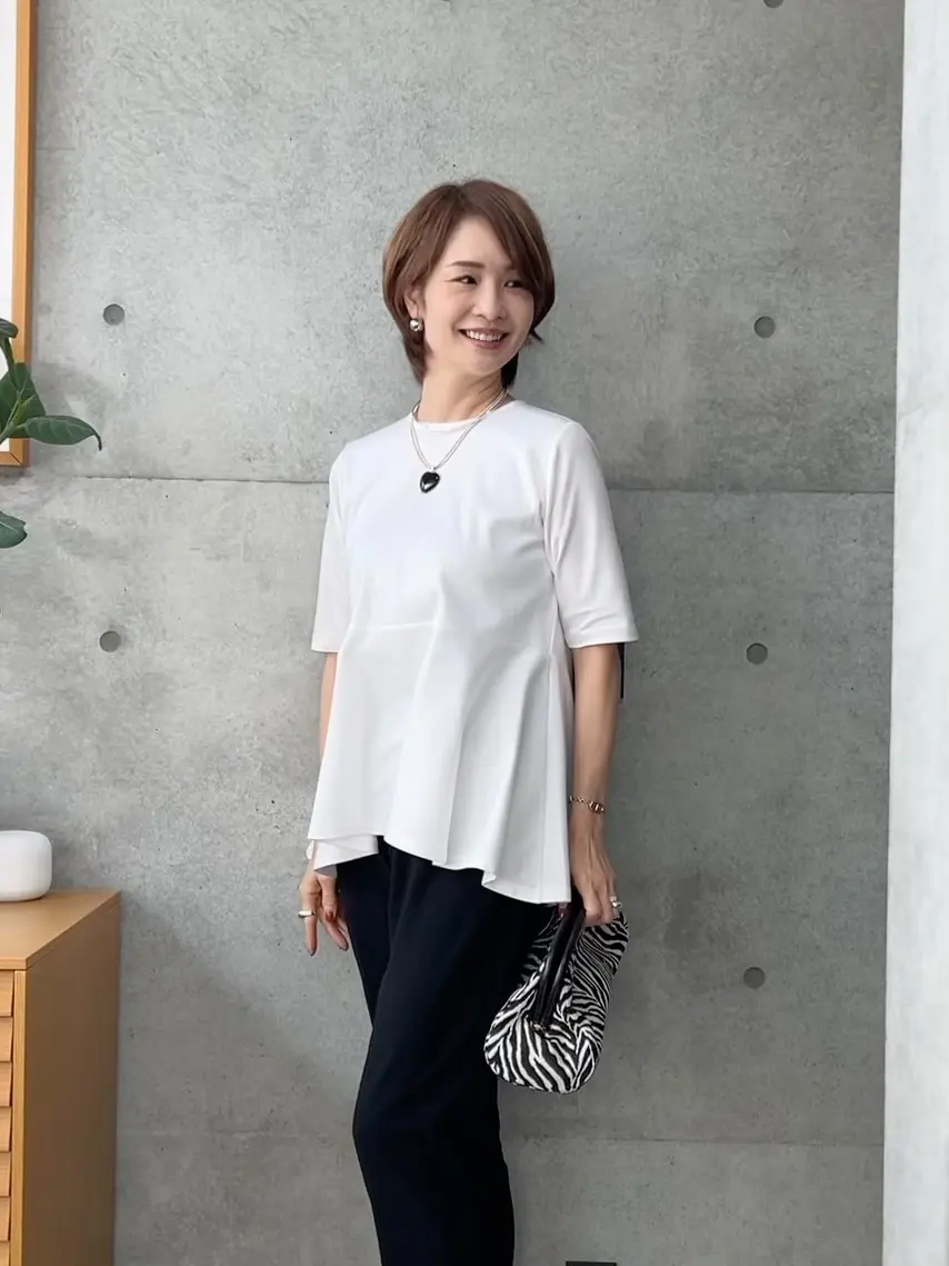 「ペプラムトップス」セルフコーデ3スタイの画像_7