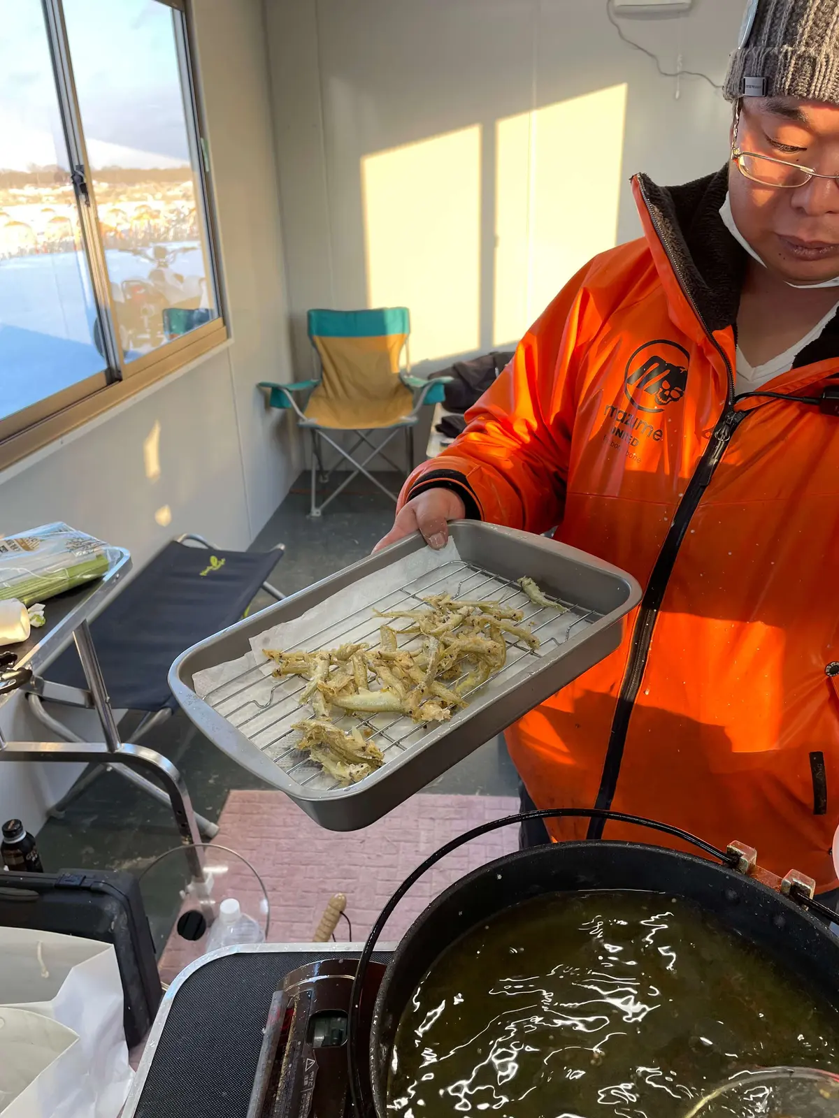 夢だった、氷上ワカサギ釣りを体験の画像_5