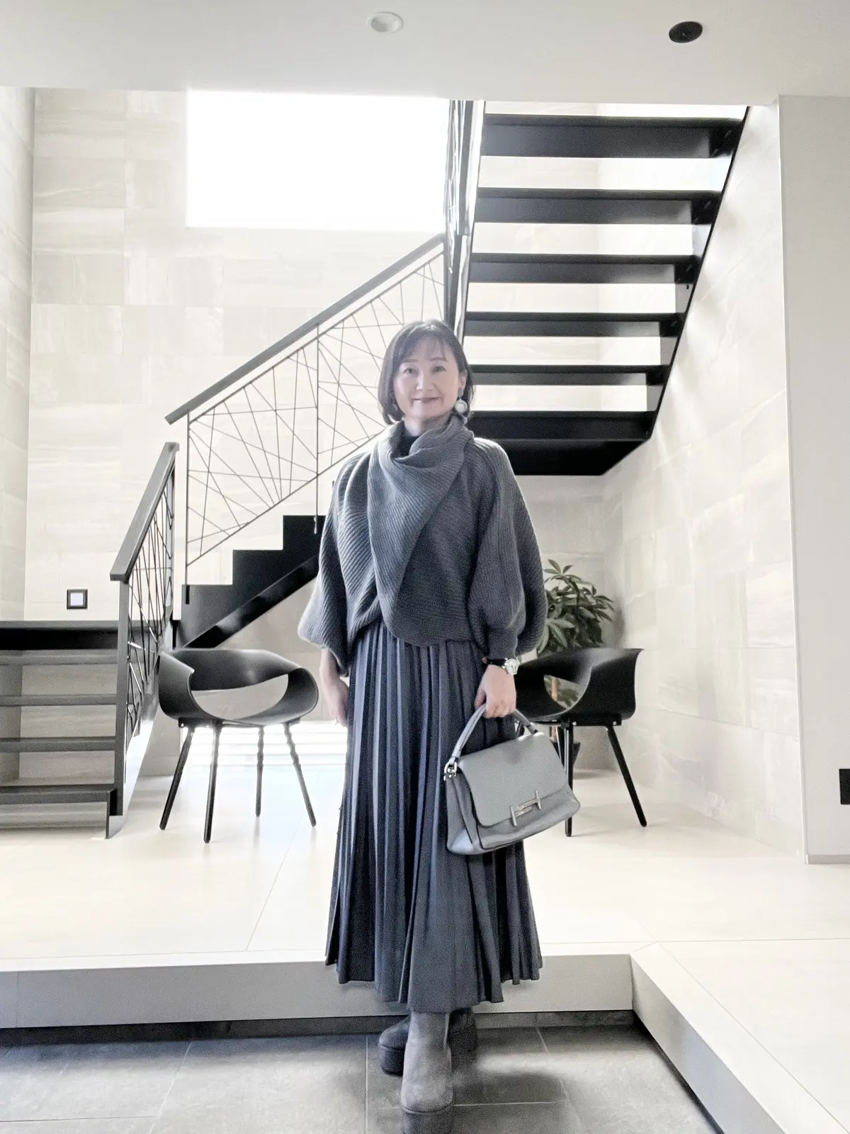 お気に入りのグレーニット♪の画像_4