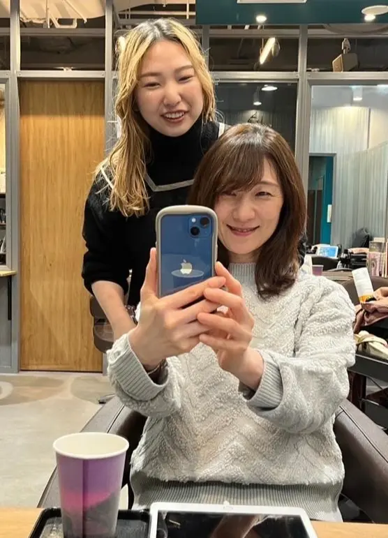 カット＋パーマ＋Aujuaトリートメント＋ブローで完成☆きらり笑顔☆