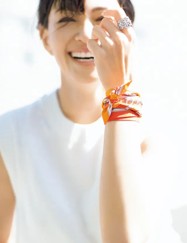 リボンスカーフコーデのRINA