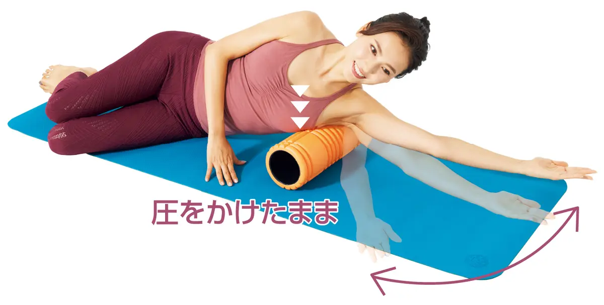 OurAge×Webエクラ  肩からゆっくり腕を前後に動かす