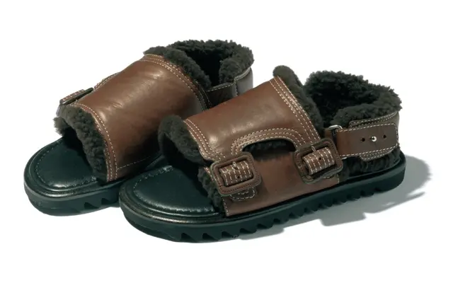 【AURALEE】ムートンサンダル