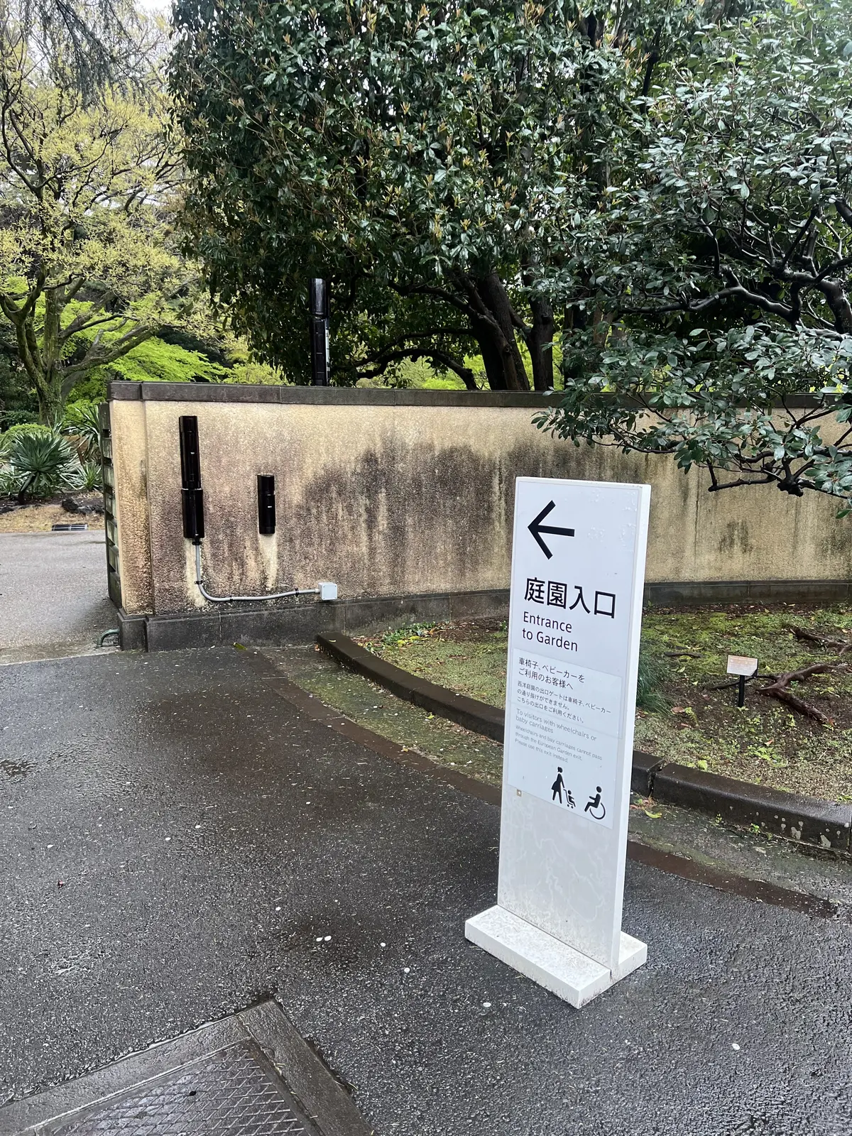 美術館の後は庭園を傘をさしながら散策しました！