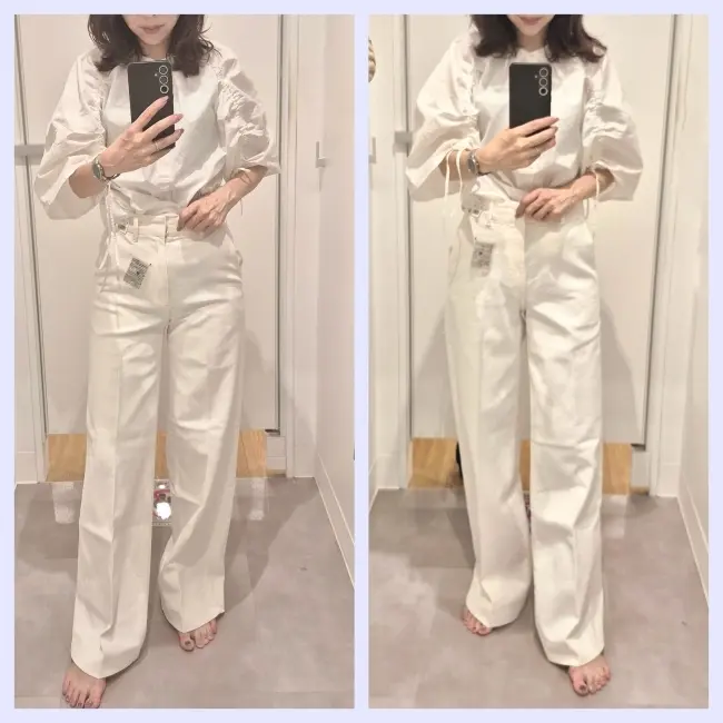 【ユニクロ】ワイドトラウザージーンズがまの画像_1