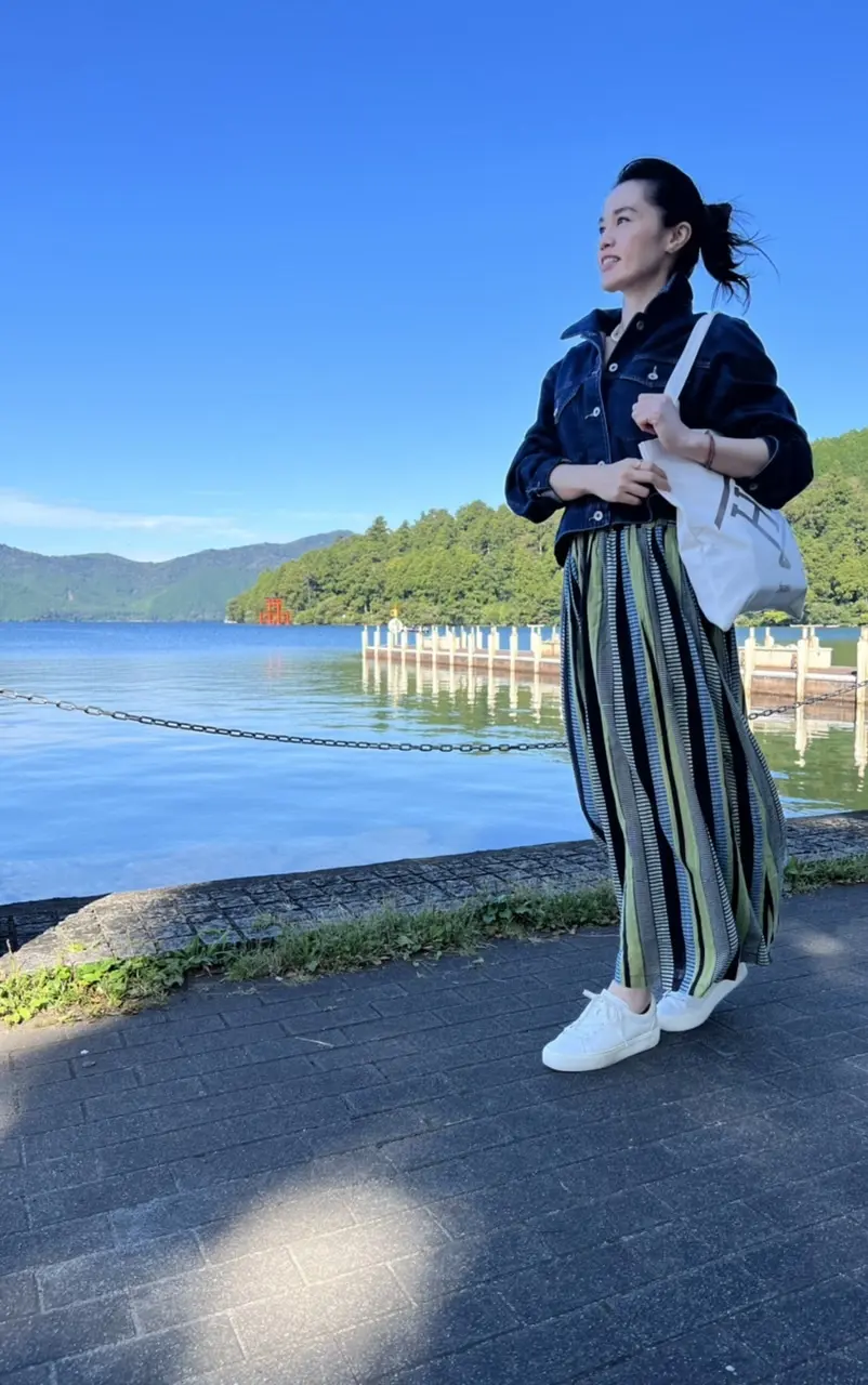 日帰り箱根♪UNIQLOデニムクロップドの画像_3