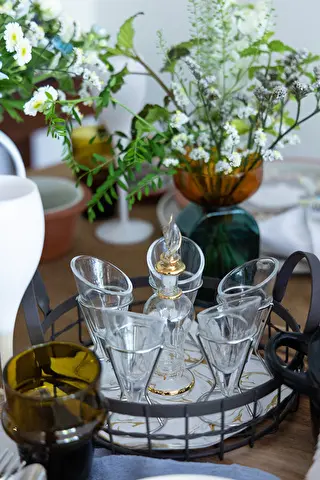 小さなグラス器もテーブルコーディネートでは大活躍です！