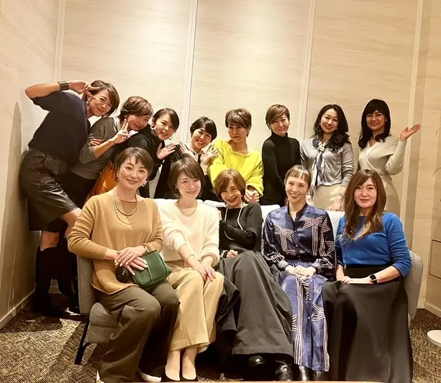 華やかな記念撮影