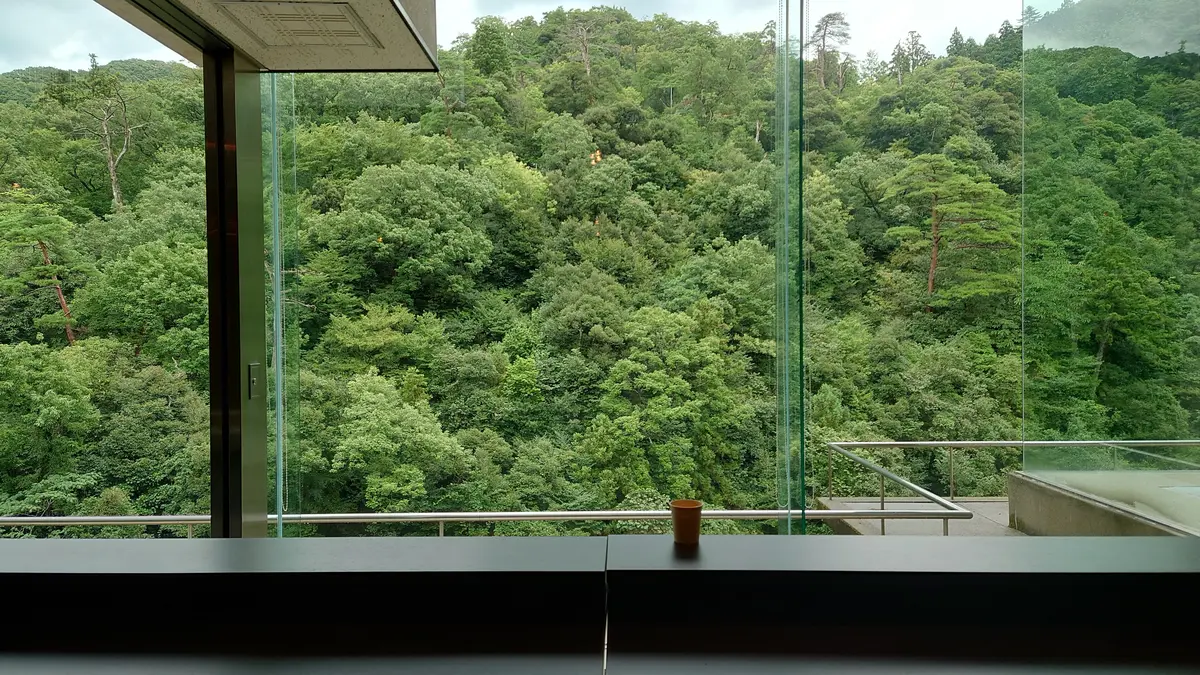 ロビーからの景色