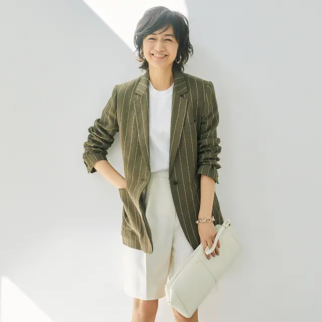 MaxMaraのジャケット　富岡佳子