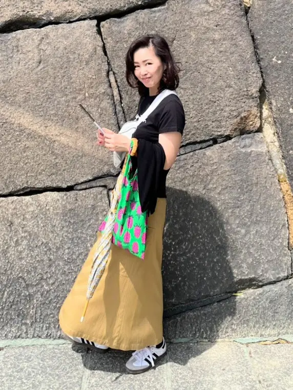 大阪城　石垣　23区　adidas samba アニエスベー　レスポートサック