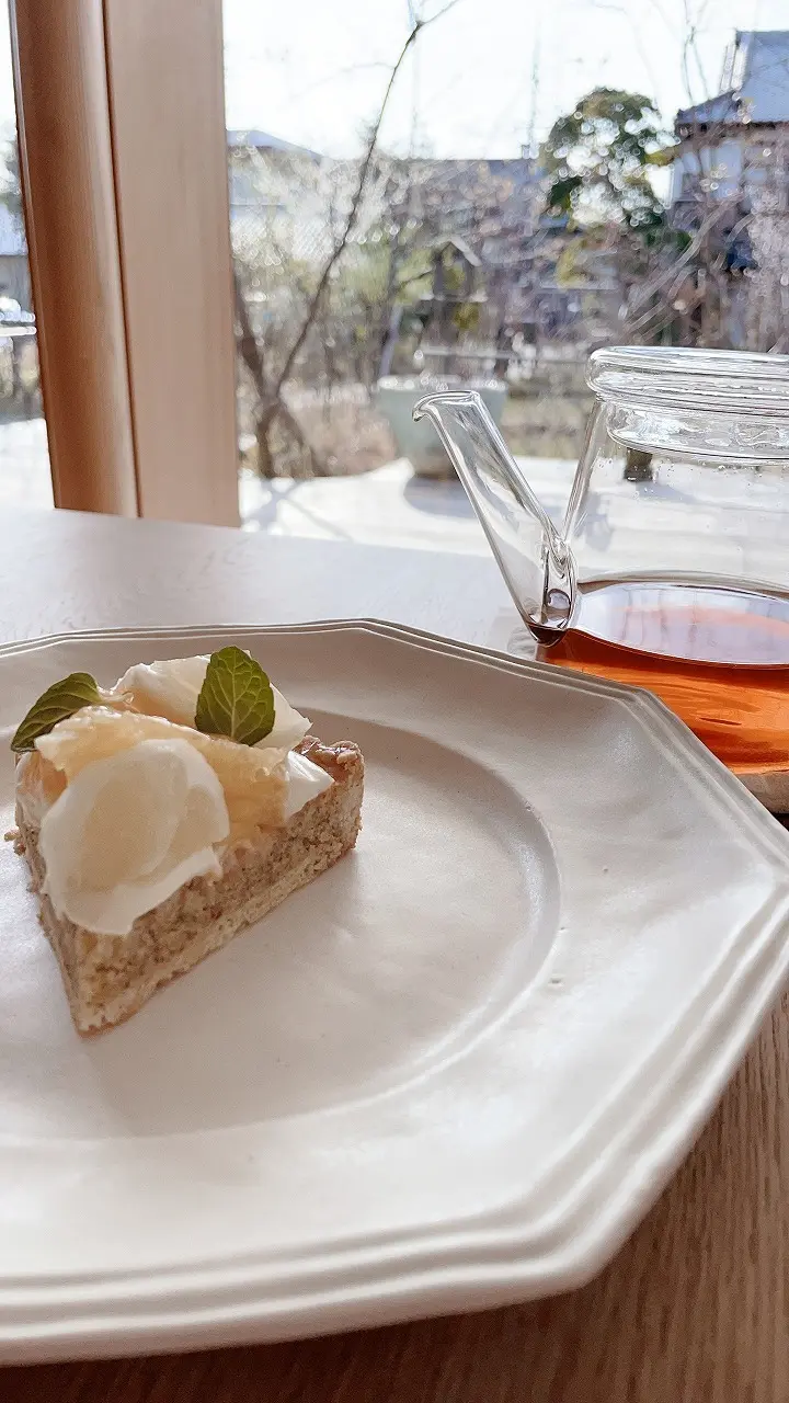 柑橘タルト　月ヶ瀬紅茶