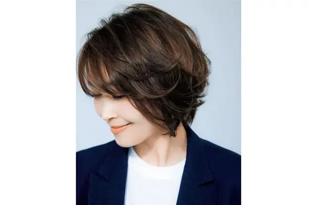 髪悩みをカバーして今っぽく！“ひし形”シルエットでボリューム不足解消【50代髪型・ヘアスタイル】