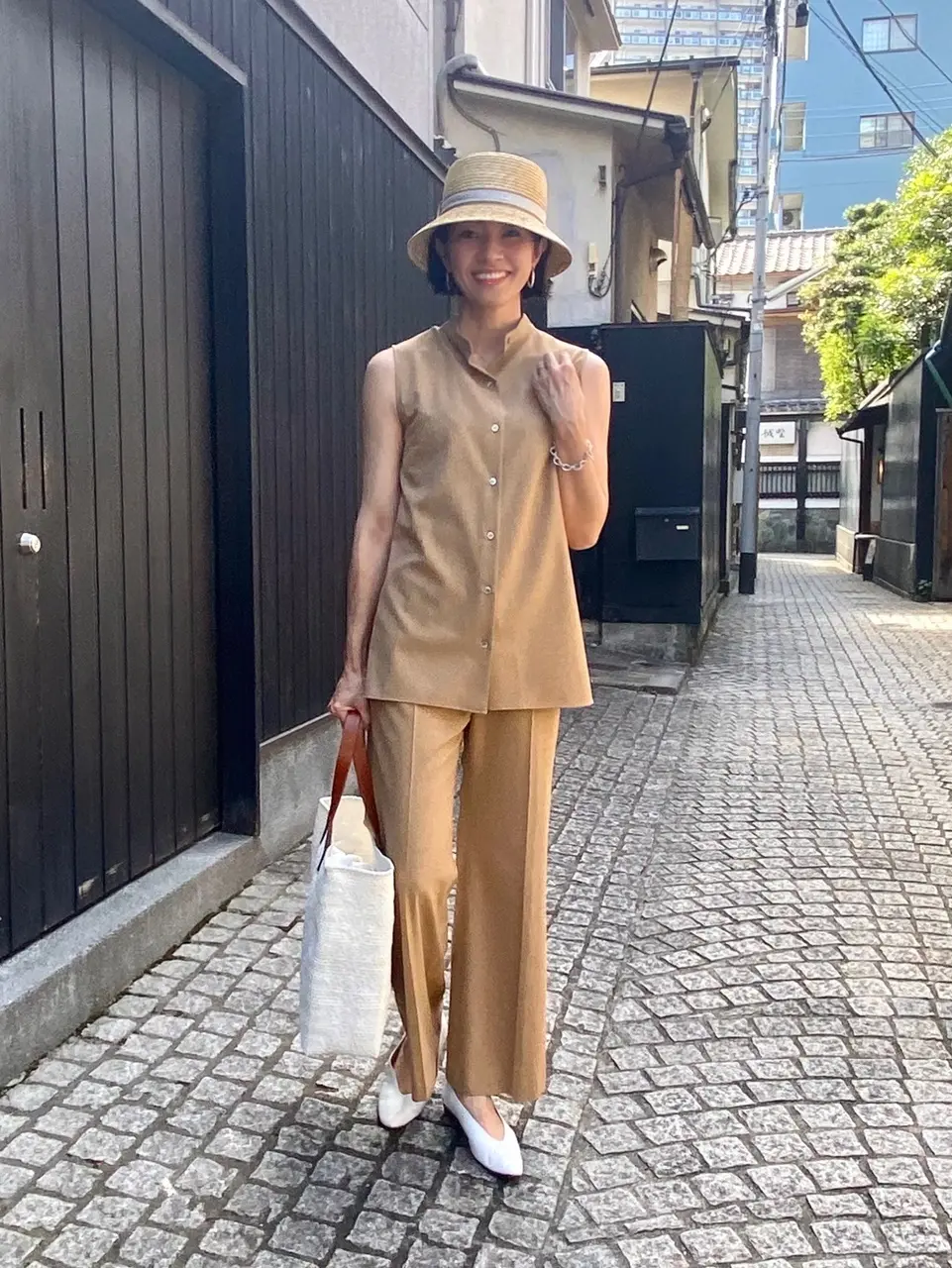バゲットハットコーデ②