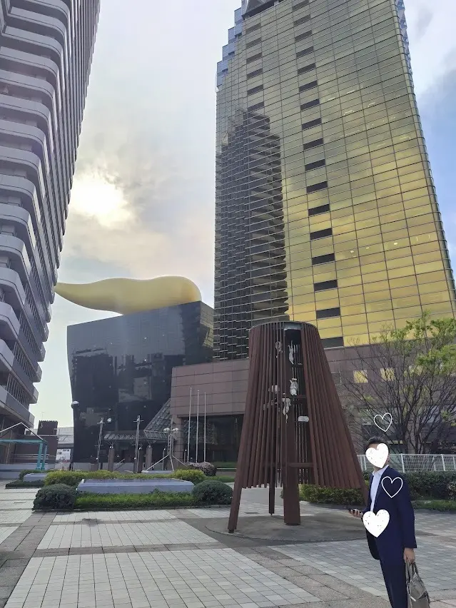 アサヒビール　金のオブジェ