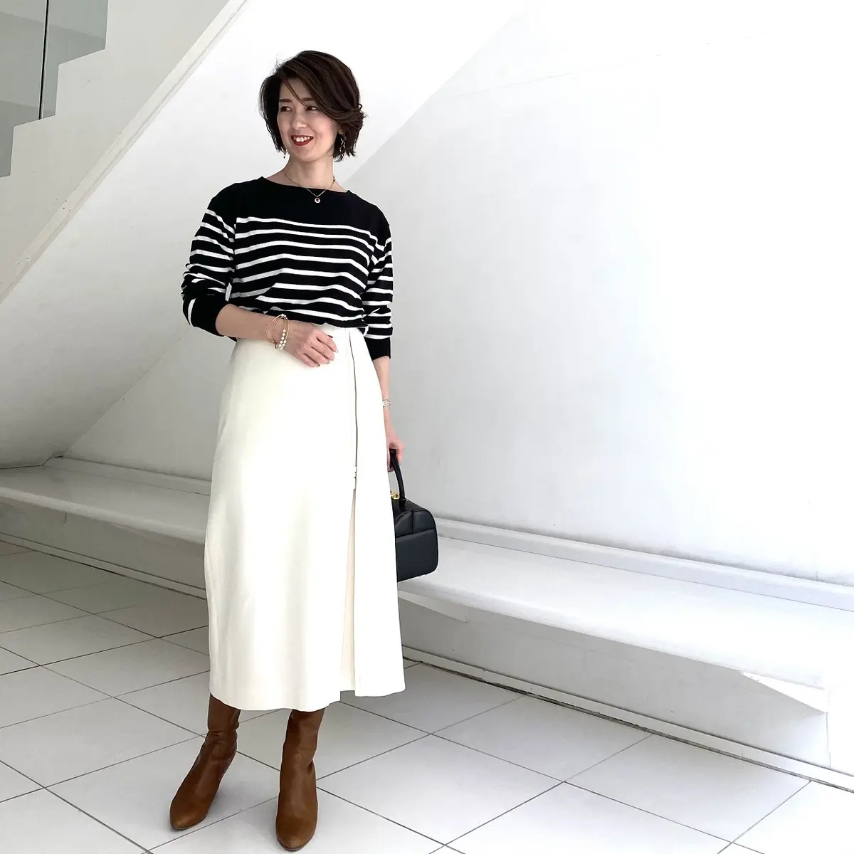 広がりすぎないナロースカートですっきり見の画像_1