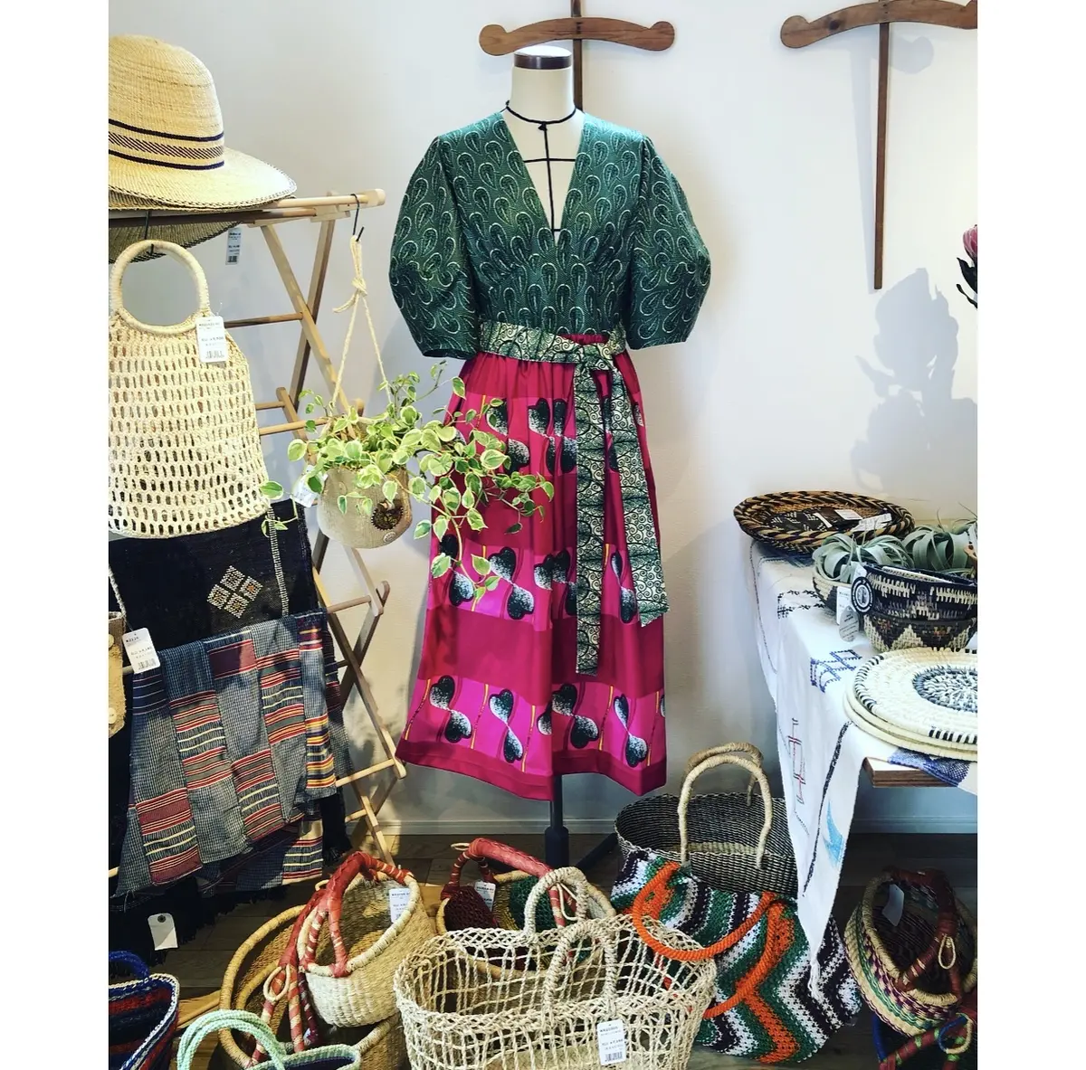 ブロックプリントワンピで妄想トリップ♩の画像_4