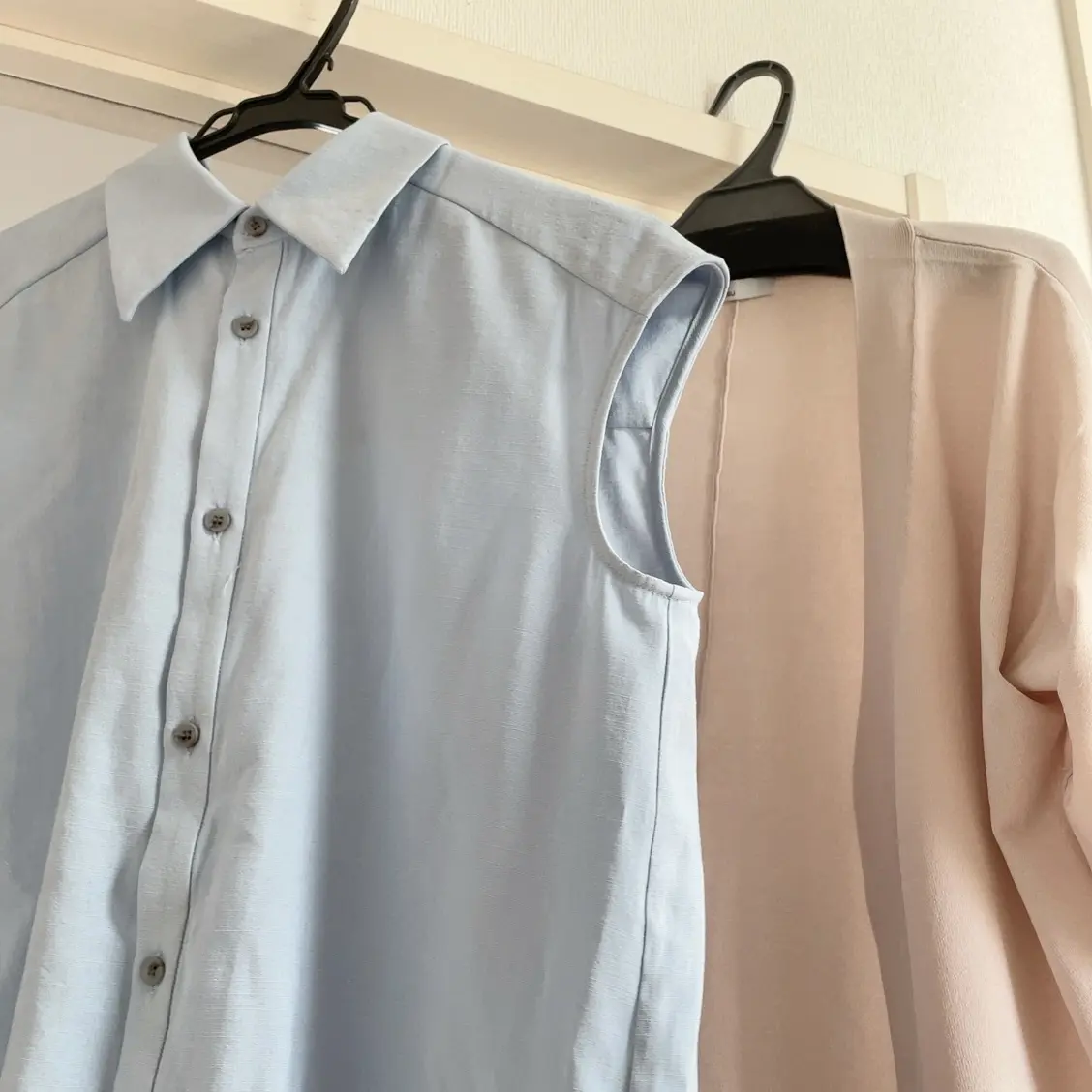 初夏コーデ♡薄淡カラーノースリーブ＆カーの画像_1