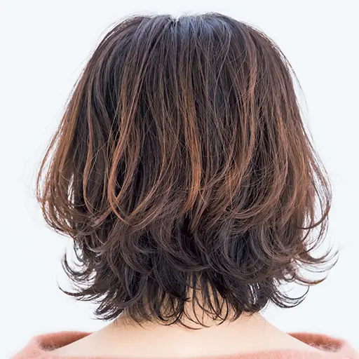 動きのある外ハネボブのバック