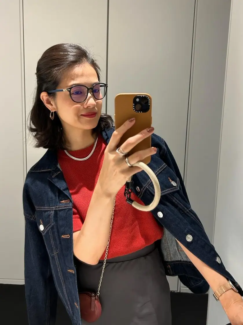 大人可愛い赤ニットのススメ♡の画像_3