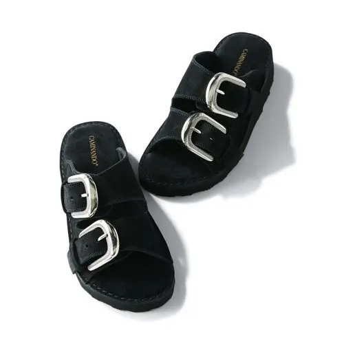 CAMINANDO×éclat ダブルストラップサンダル
