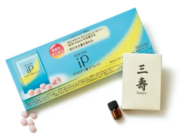 三壽 60粒入り ￥5,649／ティーエフケイ　ソフィーナ iP クロロゲン酸 タブレット （機能性表示食品） 6粒×10日分（3月6日発売）￥3,300（編集部調べ）／花王