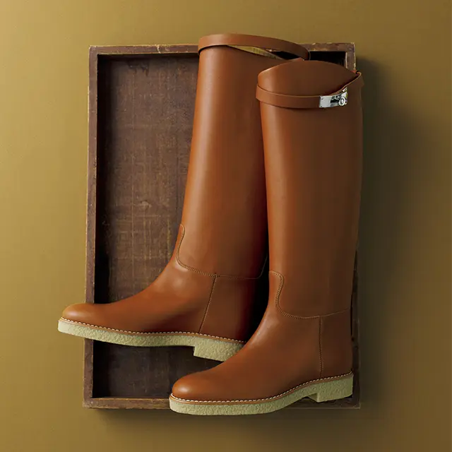エルメスのロングブーツ 「フォースティン」