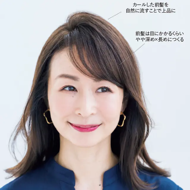 つぶれやすい髪質におすすめの前髪