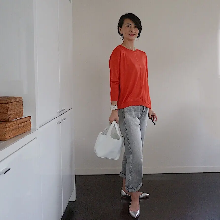 季節をつなぐ 春ニット & グレーのデニの画像_3