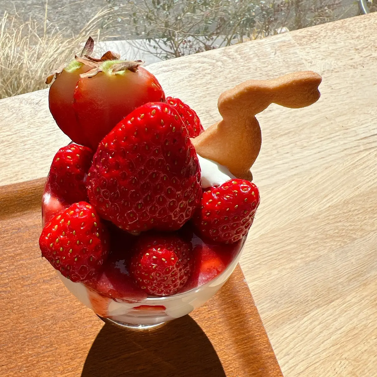 ミガキイチゴのごろごろパフェ