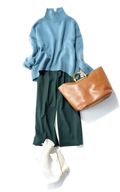 きれいめ　ワイドパンツ