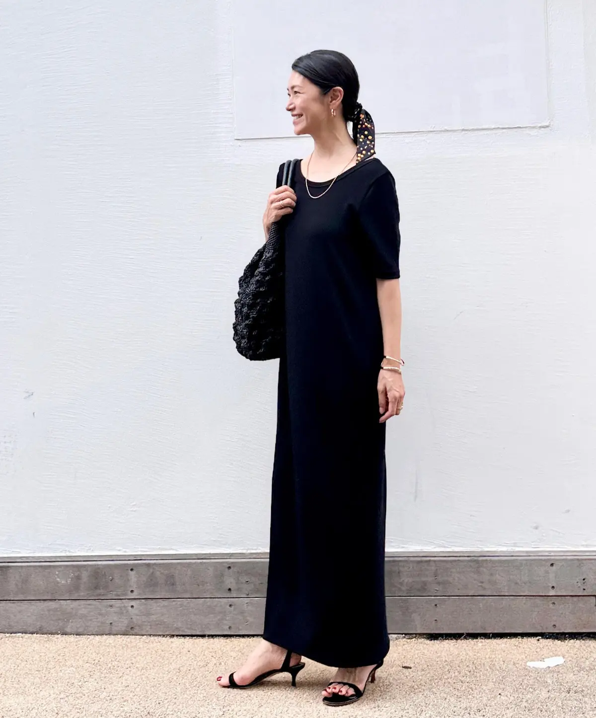 スカーフ　ヘアアレンジ　エルメス　エクラ華組　根村麻里さん