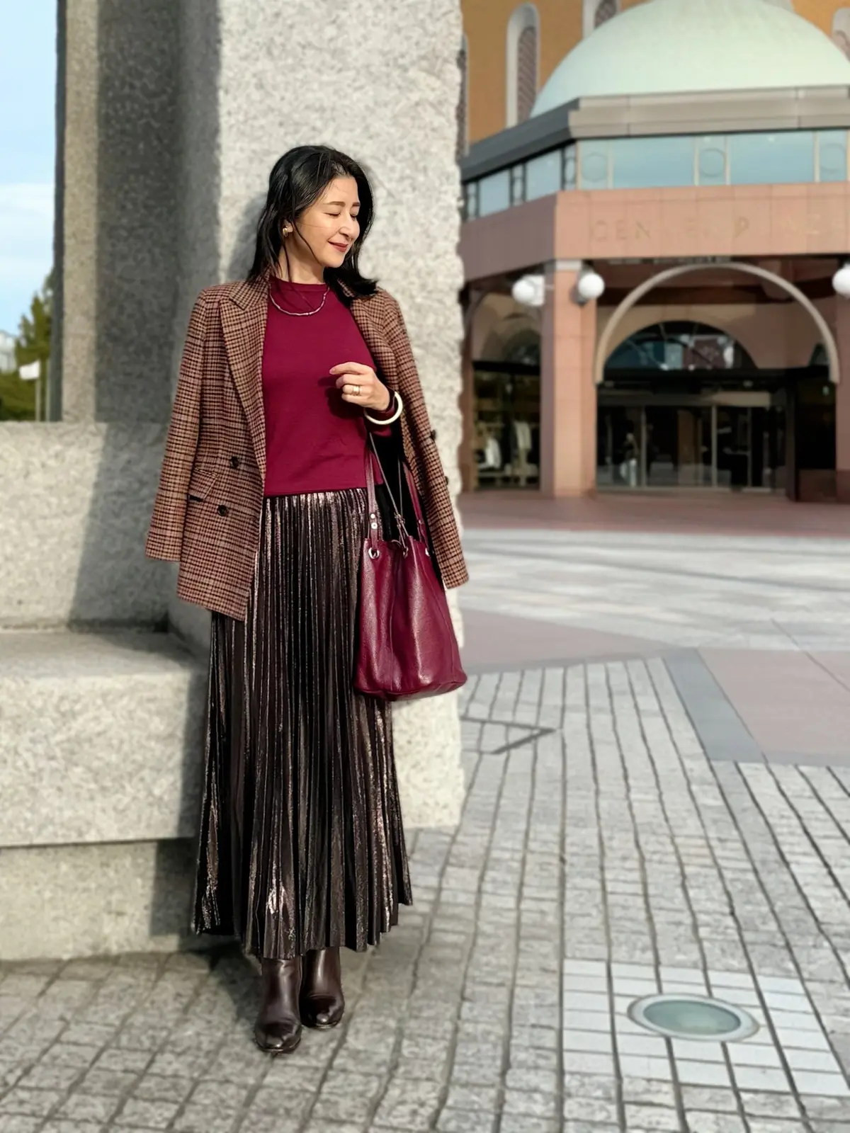 【秋のお出かけ】品よくきちんと見えするジの画像_2