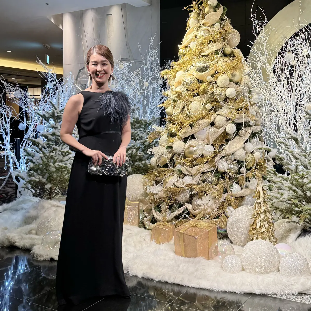 ブラックドレスで相撲界のパーティへ♪の画像_5