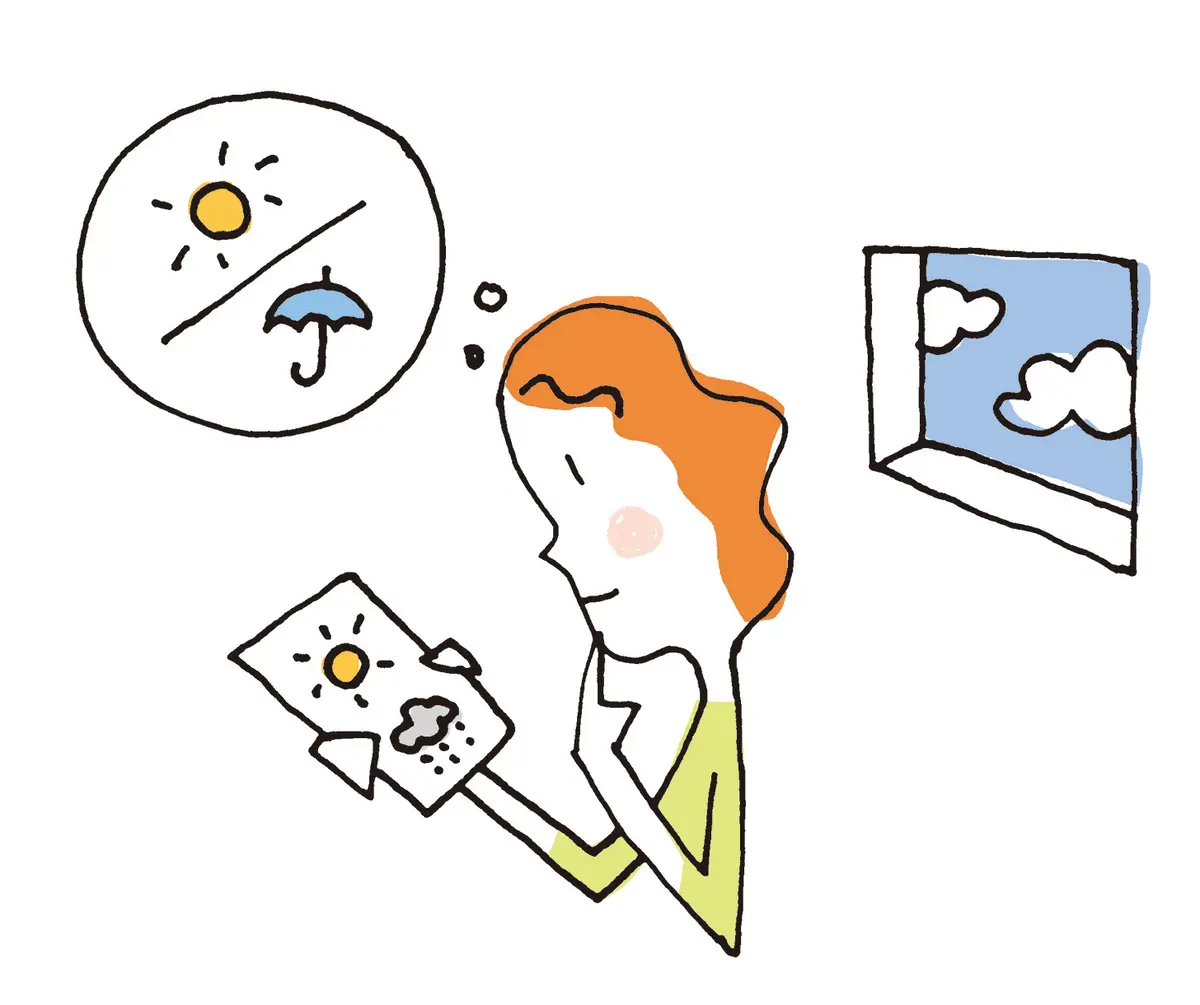 OurAge×Webエクラ　４　天気に敏感な人は天気予報のチェックを習慣にする　