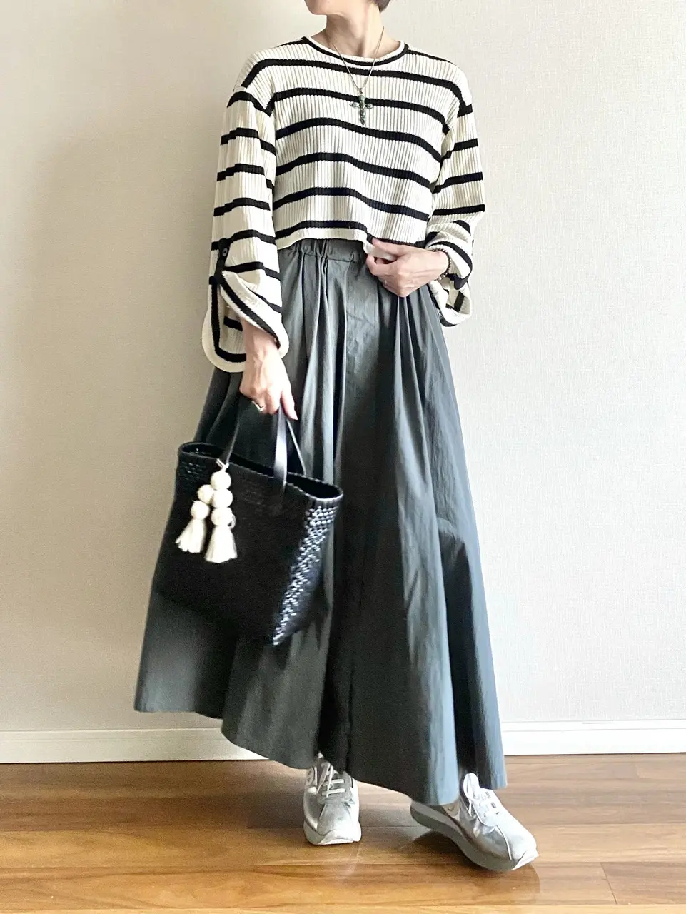 ZARA リブ編みTシャツ①