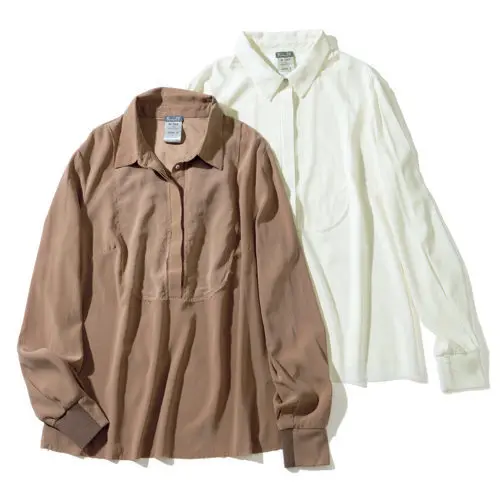 KristenseN DU NORD シルクシャツブラウス