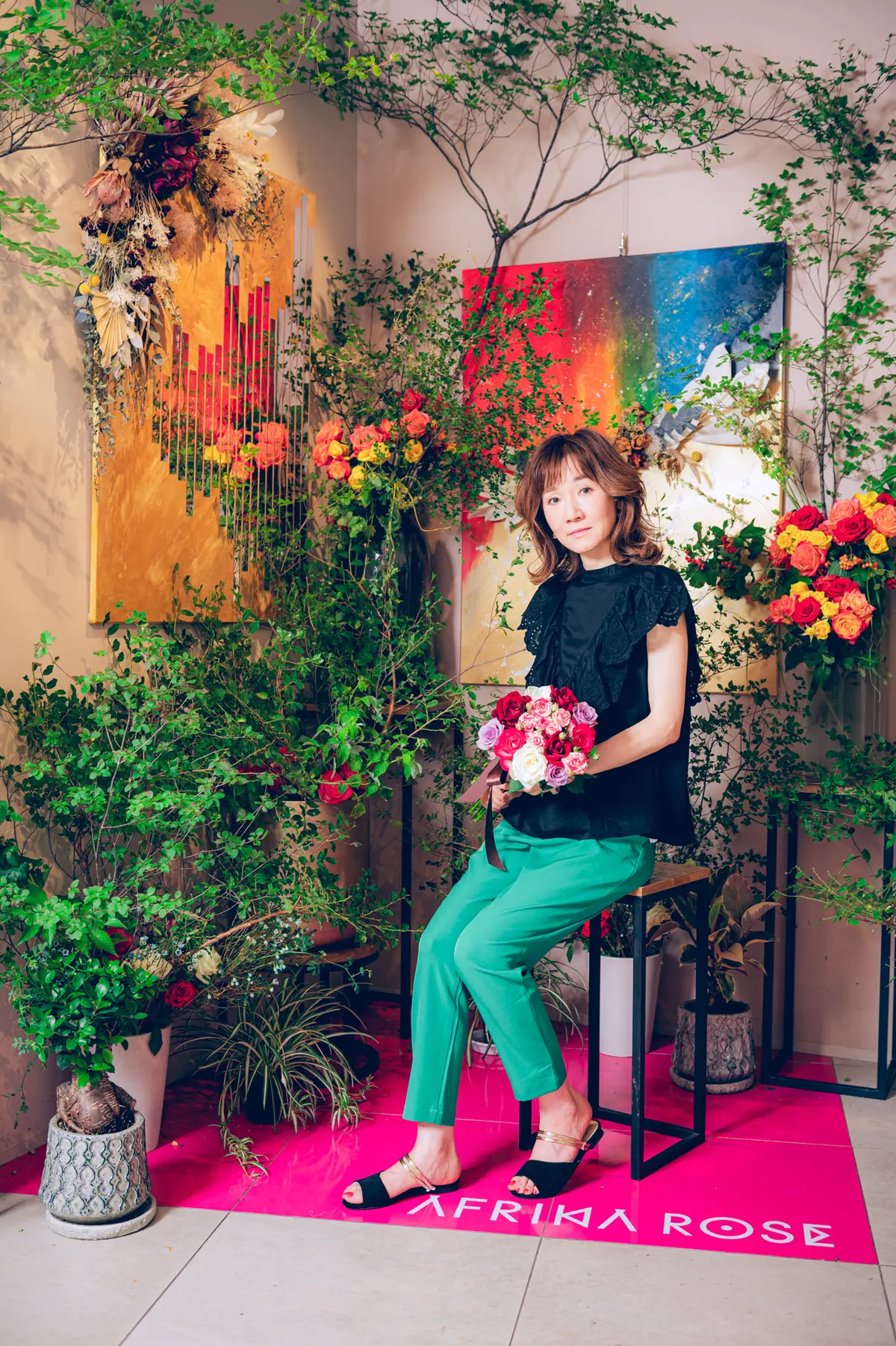 アフリカローズに囲まれての画像_10