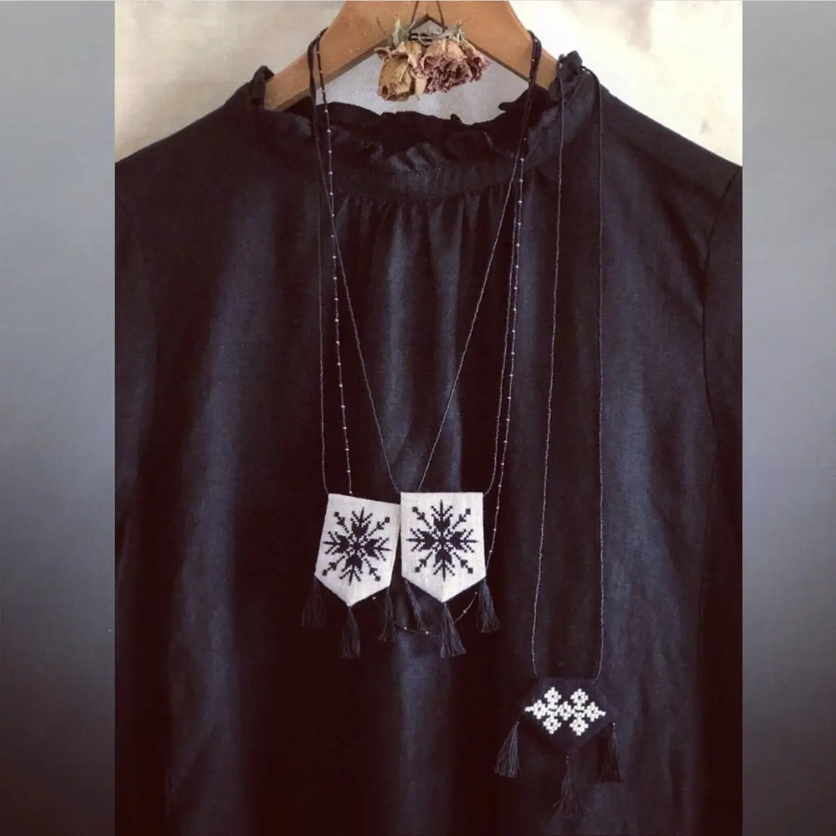 季節の刺繍・結晶＆クロス 〜冬の手仕事①の画像_3