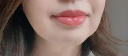 ディオールの新・リップ マキシマイザー012を唇に塗った時の色味