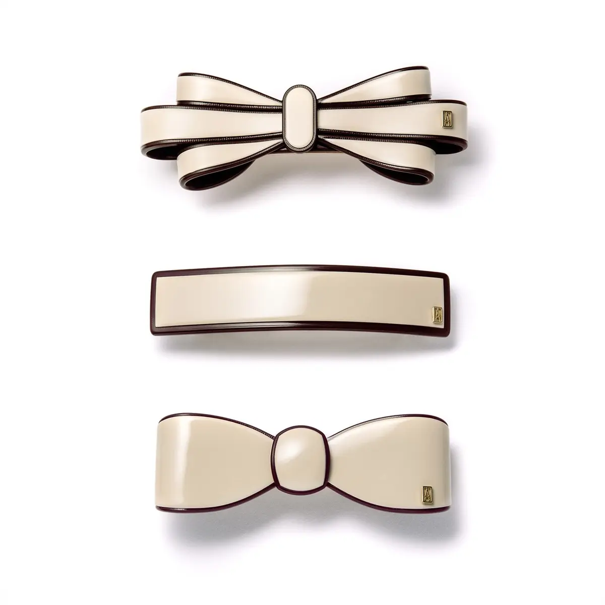 マッキントッシュ ロンドンとアレクサンドル ドゥ パリのコラボヘアアクセサリー・ブローチ（ベージュ）