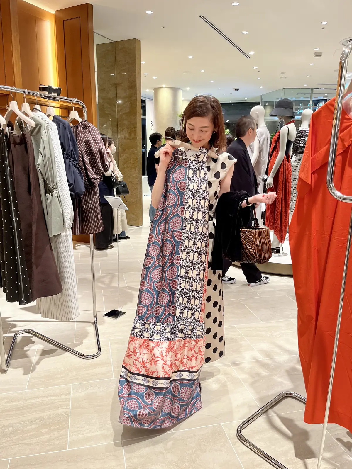 プリントワンピース