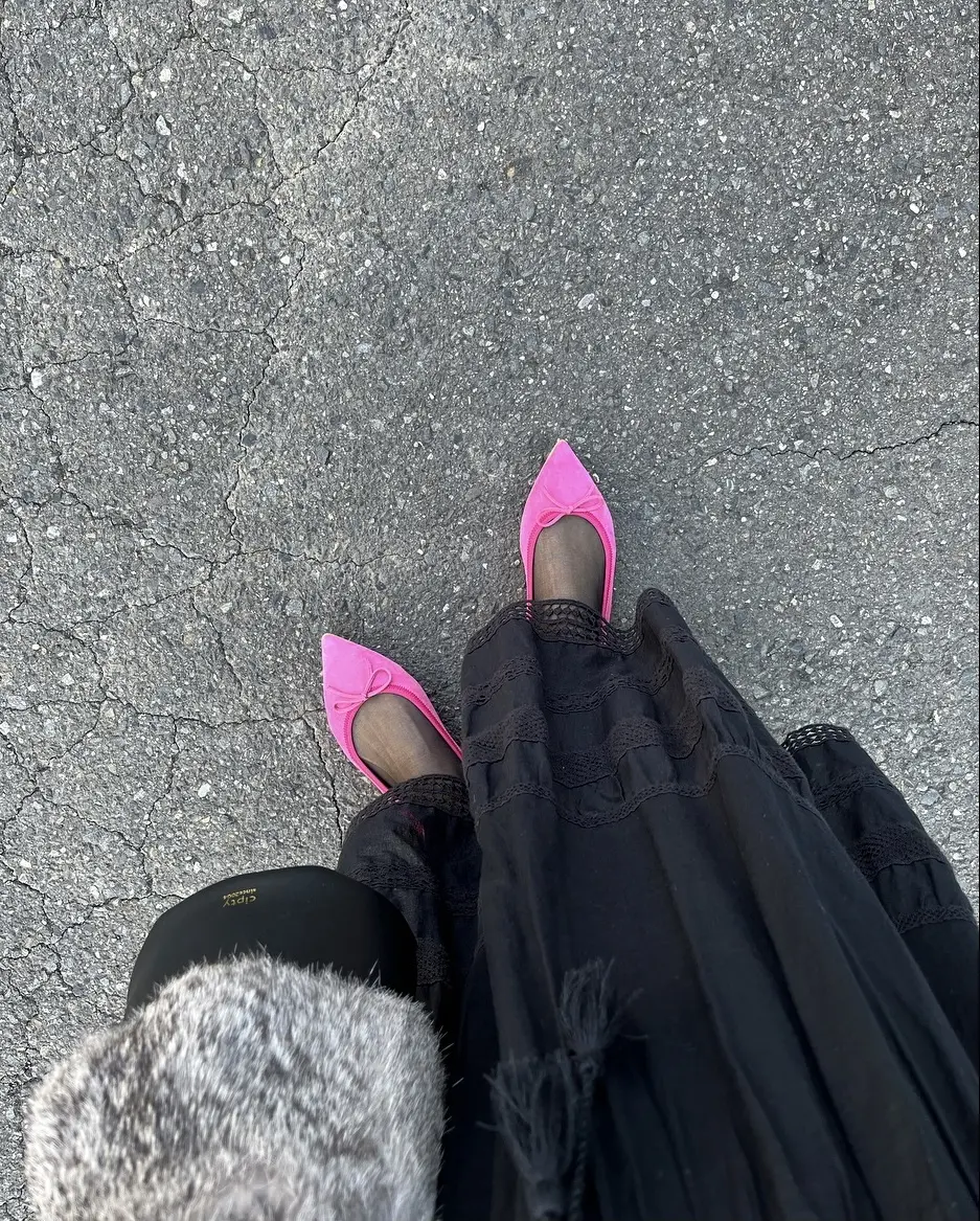 ときめくpinkフラット靴&ドット❤︎の画像_2