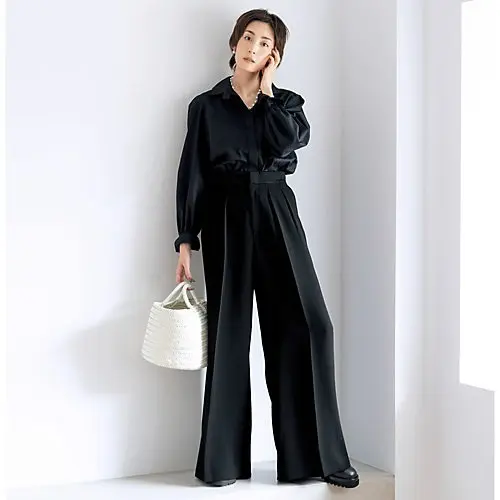 L’UNE ウエストゴムバギーパンツ ￥49,500